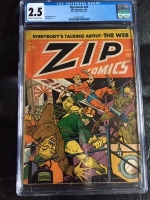 Zip Comics #29 CGC 2.5 cr/ow