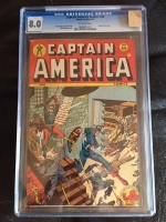 Captain America Comics #55 CGC 8.0 ow