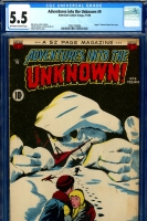 Adventures into the Unknown #9 CGC 5.5 ow/w