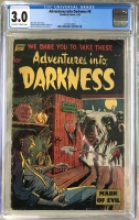 Adventures into Darkness #8 CGC 3.0 ow/w