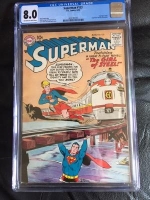 Superman #123 CGC 8.0 ow/w