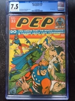 PEP Comics #33 CGC 7.5 cr/ow