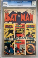 Batman #100 CGC 2.5 cr/ow