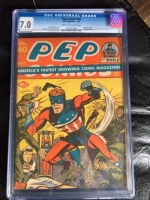 PEP Comics #40 CGC 7.0 cr/ow