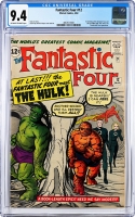 Fantastic Four #12 CGC 9.4 ow/w