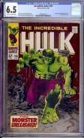 Incredible Hulk #105 CGC 6.5 ow/w
