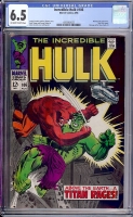 Incredible Hulk #106 CGC 6.5 ow/w