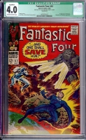 Fantastic Four #62 CGC 4.0 ow/w