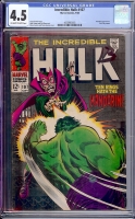 Incredible Hulk #107 CGC 4.5 ow/w