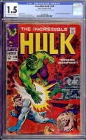 Incredible Hulk #108 CGC 1.5 ow/w