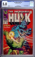 Incredible Hulk #110 CGC 5.0 ow/w