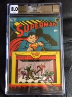 Superman #22 CGC 8.0 w Crowley Copy