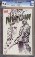 Secret Invasion #3 CGC 9.4 w Sketch Cover