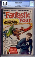 Fantastic Four #10 CGC 9.4 ow/w