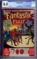 Fantastic Four #11 CGC 8.0 ow/w