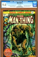 Man-Thing #1 CGC 9.0 w
