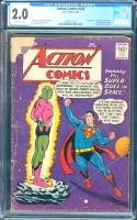 Action Comics #242 CGC 2.0 ow