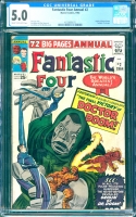 Fantastic Four Annual #2 CGC 5.0 cr/ow