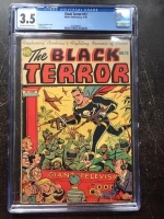 Black Terror #12 CGC 3.5 ow/w