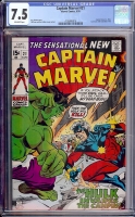 Captain Marvel #21 CGC 7.5 ow