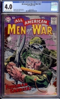 All-American Men of War #63 CGC 4.0 cr/ow