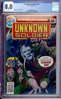 Unknown Soldier #222 CGC 8.0 w