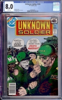 Unknown Soldier #225 CGC 8.0 w