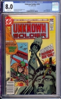 Unknown Soldier #253 CGC 8.0 ow