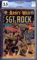 Our Army at War #185 CGC 2.5 cr/ow