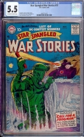 Star Spangled War Stories #57 CGC 5.5 ow/w