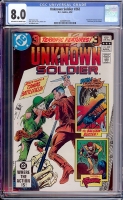Unknown Soldier #262 CGC 8.0 ow/w