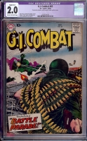 G.I. Combat #65 CGC 2.0 cr/ow