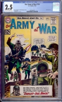 Our Army at War #124 CGC 2.5 cr/ow