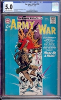 Our Army at War #136 CGC 5.0 cr/ow