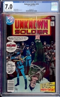 Unknown Soldier #210 CGC 7.0 ow/w