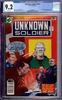 Unknown Soldier #218 CGC 9.2 w