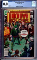 Unknown Soldier #220 CGC 8.0 ow/w