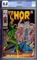 Thor #167 CGC 8.0 ow/w
