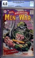 All-American Men of War #63 CGC 4.0 cr/ow