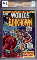 Worlds Unknown #1 CGC 9.4 ow/w Winnipeg