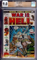 War is Hell #1 CGC 9.0 ow/w Winnipeg