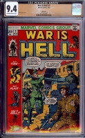 War is Hell #2 CGC 9.4 ow/w Winnipeg