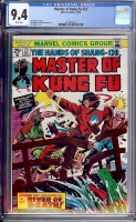 Master of Kung Fu #23 CGC 9.4 w