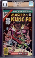 Master of Kung Fu Annual #1 CGC 9.2 ow/w Winnipeg