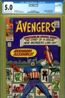 Avengers #16 CGC 5.0 ow/w