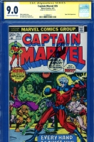 Captain Marvel #25 CGC 9.0 cr/ow CGC Signature SERIES