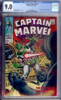 Captain Marvel #7 CGC 9.0 ow/w