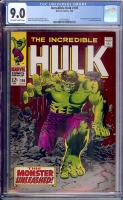 Incredible Hulk #105 CGC 9.0 ow/w