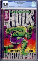 Incredible Hulk Annual #1 CGC 8.0 ow/w