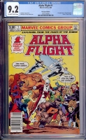 Alpha Flight #1 CGC 9.2 ow/w Newsstand Edition